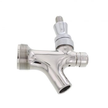 Stainless Steel Self Closing Faucet With Stainless Steel Lever Home Brew