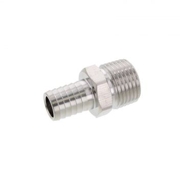 Barb 13mm x 1/2 Inch BSP Male Stainless Steel Attachement Part Home Brew