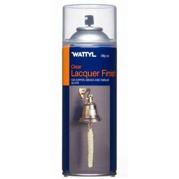 Spray Lacquer Clear Finish For Copper Brass Alloy Multipurpose Paint 300g Wattyl