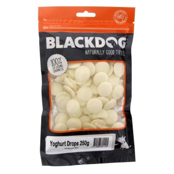 Yoghurt Drops BlackDog 250g Dog Treat Tasty Healthy Buttons Reward Pet Puppy