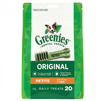 Greenies Canine Dental Chews PETITE 20 x Treats Food for Dogs 340g