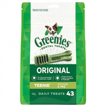 Greenies Canine Dental Chews TEENIE 43 x Treats Food for Dogs 340g