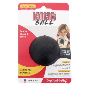 Kong Extreme Ball Small 16kg Dog Tough Natural Rubber For Power Chewers