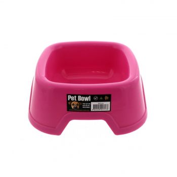 K9 Homes Plastic Small Bowl Pink Tough Durable Easy To Clean Convenient