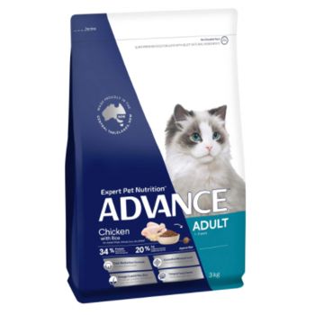 Cat Food Advance Adult Cat Chicken Total Wellbeing 3kg Dry Food Nutrition Health