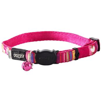 Rogz Neocat Pink Candystripe Collar