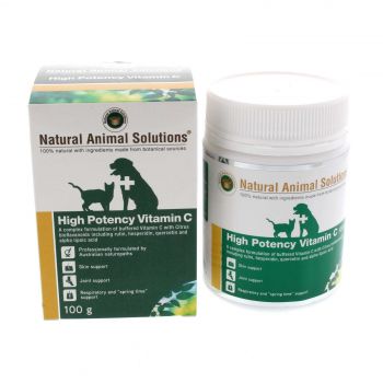 Dog Cat High Potency Vitamin C 100g Natural Animal Solutions