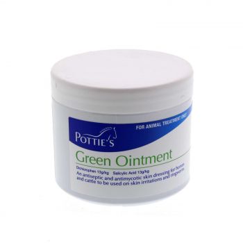 Potties Green Ointment Antiseptic Skin Dressing Horse Equine 200g