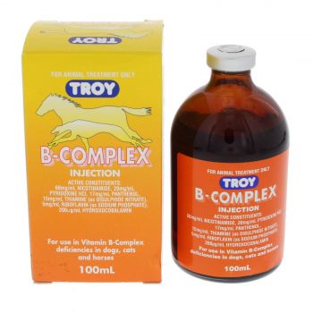 Vitamin B Complex Troy Horse Equine Health 100ml Dogs Cats Intravenous or SubQ
