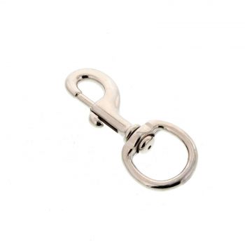 Nickel Plate Snap Hook 28mm Zilco Horse Equine Rug Repair Ropes Chains Hardware