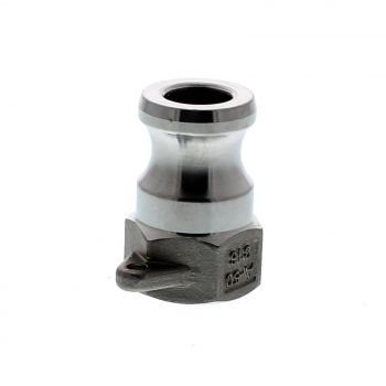 Camlock STAINLESS STEEL 316 15mm (1/2&quot;) Type A Male Adaptor x Female BSP