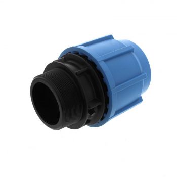 Alprene Poly End Connector Male 75mm Irrigation Watering Plumbing Fitting