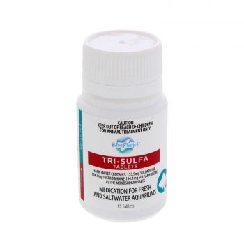 Tri Sulfa 15 Tablets White Spot - Mouth Body Fungus - Fin Tail Rot Blue Planet