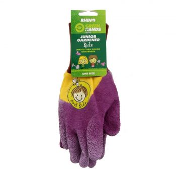 Rhino Junior Gardener Gloves Kids Latex Gardening Durable Comfortable Junior