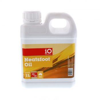 iO Neatsfoot Oil Leather Care Horse Equine 1L Great For Saddles Tack &amp; Leather