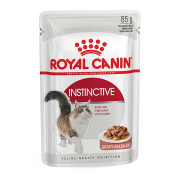 Royal Canin Instinctive Adult Gravy 85g Single Pouch Cat Food Wet In Gravy Premium Quality