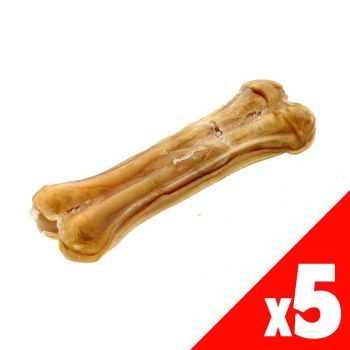 K9 Homes Pressed Rawhide Bone 4 Inch Dog Food Treat K9 Pack of 5 (400g)