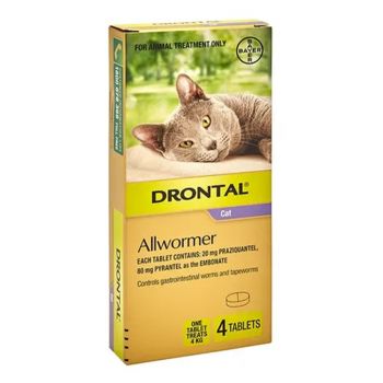 Drontal Cat 4Kg Wormer Tablet