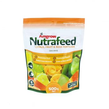 Nutrafeed Citrus Fruit Rose Fertiliser (16-2-24-5) Makes up to 500L Amgrow 500g