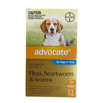 Advocate Spot On Dog Flea Treatment 4 - 10kg - Single Use