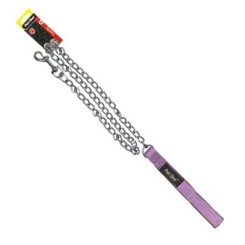 Pet One Chain Lead Padded Purple 3.5mm 120cm