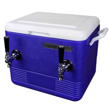 Dual Tap Beer Cooler Jockey Box / Chilly Bin Home Brew Cool Esky Party Keg