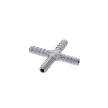 Stainless Cross x 1/4 Inch Home Brew Beer 304 Barbed Fitting High Quality