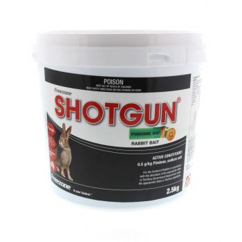 Shotgun Pindone Rabbit Bait Oatbait Freezone 2.5kg Anticoagulant Oat Poison