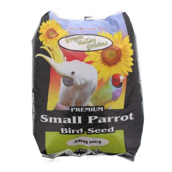 Small Parrot Seed Mix 5kg Bird Food Green Valley Grey Sunflower Oats Pannicum