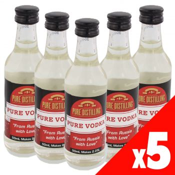 PURE VODKA Essence 50ml Pure Distilling Home Brew Beer Mix With Vodka Or Spirits PK5