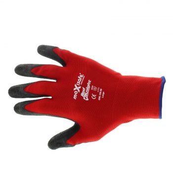 Red Knight Latex Gripmaster Gloves Large Pair Safety Seamless Nylon Lycra