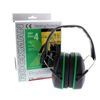 Green Maxisafe 3007 Folding Earmuff - 25dB Safety Sweat Reducing Ear Cushions