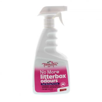 No More Litter Box Odours Carpet Fabric Hard Floors Cat Safe Spray 750ml