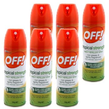 Off! Aerosol Tropical Mosquito Repellent 150g - 6 Pack