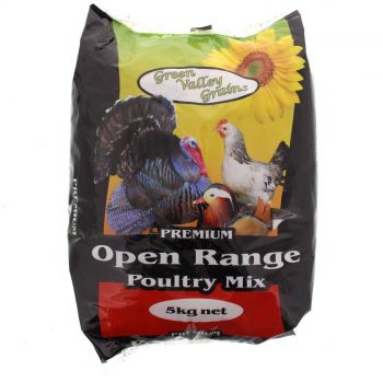 Poultry Seed Mix Open Range 5kg Premium Quality Bird Food Green Valley