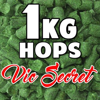 VIC SECRET Hop Pellets 1KG Hops AUS Home Brew Beer Foil Sealed For Freshness