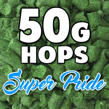 SUPER PRIDE Hop Pellets 50g Hops AUS Home Brew Beer Foil Sealed For Freshness