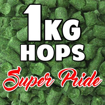 SUPER PRIDE Hop Pellets 1KG Hops AUS Home Brew Beer Foil Sealed For Freshness