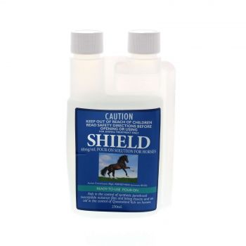 SHIELD Insecticidal Pour On Inceticide Horse Equine Health 250ml Pharmachem