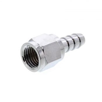 Swivel Nut 1/4 Inch Flare x 1/4 Inch Barb Coupling Beer Line Ball Pin Connectors