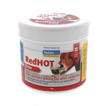 RedHOT Paste To Stop Chewing 500g Horse Equine Kelato Bitter Tasting Deter Chew
