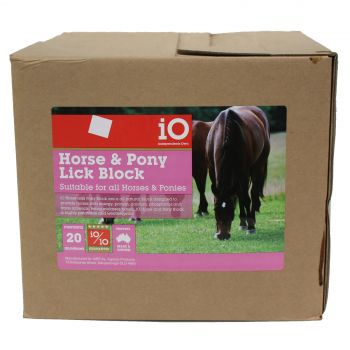 Horse & Pony Lick Block 20kg All Natural  Energy Protein Calcium Trace Minerals