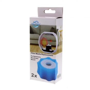 Deco Filter Media Replacement 10L 2 Pack Blue Planet Removes Food Residues