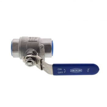 Ball Valve Stainless Steel Lockable Two Piece 3/4 Inch Plumbing Water Irrigation