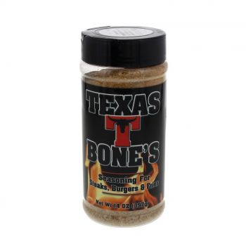 Texas T-Bone's Meat Shaker Jar 14oz Rub Flavour Seasoning Cooking Barbecue