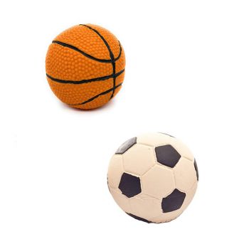 K9 Homes Dog Toy Rubber Sports Ball - Single Ball