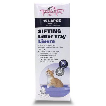 Easyclean Sifting Litter Tray Liner 15Pk T&T