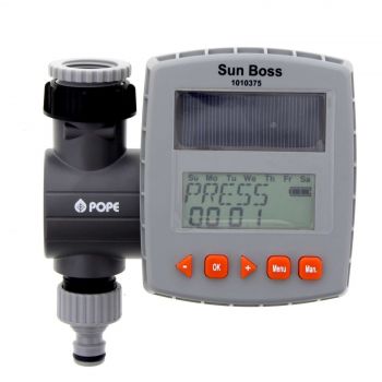 Sun Boss Solar Tap Timer Pope Siz Programs Manual Mode UV Stablised Construction