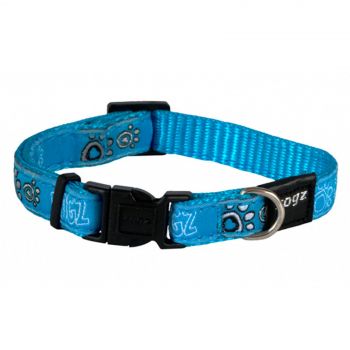 Rogz Dog Collar Armed Response For Large Dogs (XL) Turquoise Paws Tough Durable