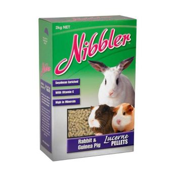 Nibbler Rabbit & Guinea Pig Lucerne Pellets 2Kg